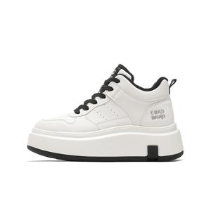 CARDANRO Женские мид-топ скейтерские туфли с флисовой подкладкой, противоскользящие, водоотталкивающие - бежево-черные, цвет Beige Black