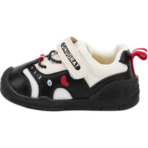 Нескользящие и дышащие низкие туфли для малышей QINUOSHU, черный