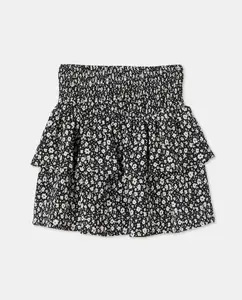 Детская юбка с двойной оборкой Kids El Corte Inglés, черный