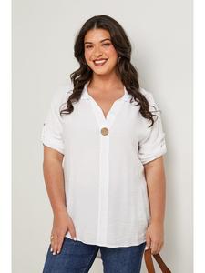 Блузка Curvy Lady, белый