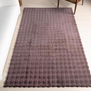 nuLOOM Jeni Checkered ковер 153 x 244 см для гостиной, спальни, столовой и кухни, стирается в машине, темно-коричневый