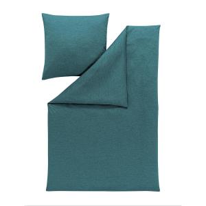 Постельное белье Jersey 155x200 см, цвет «петроль», однотонное Estella, бензин