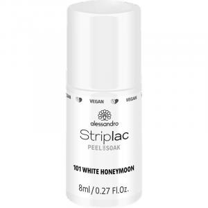 STRIPLAC PEEL ИЛИ SOAK WHITE HONEYMOON - VEGAN Alessandro, 8 ml