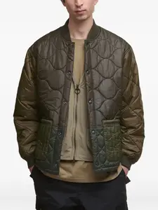 Стеганый бомбер Liddesdale Barbour, зеленый