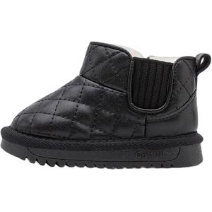 Детские утепленные ботинки для дошкольников EBMINI, черный