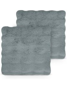 Aspero 2 наволочки из искусственного меха 45x45 см, Милан, темно-серый цвет