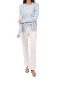 Изысканный кардиган в морозно-синем цвете Burgess Sweaters