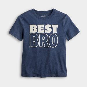 Футболка с принтом для мальчиков 4-12 лет Jumping Beans, Navy Best Bro