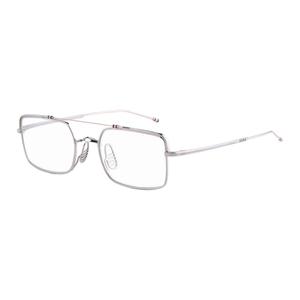 THOM BROWNE Серебряные авиаторские очки из сплава унисекс, Silver