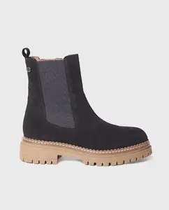 Женские замшевые ботильоны на резинке и молнии Toni Pons, черный
