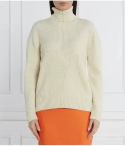 Шерстяная водолазка regular fit Patrizia Pepe, бежевый