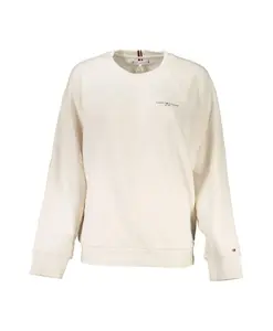 Бежевая толстовка с круглым вырезом, ворсистая текстура. Tommy Hilfiger, бежевый