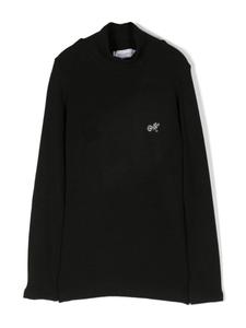 Monnalisa топ с кристаллами, черный