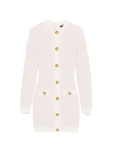 Мини-платье на пуговицах Balmain, розовый