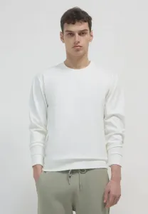 Свитшот с круглым вырезом и миланской вышивкой Calliope, Bianco Lana