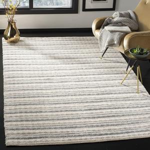 SAFAVIEH Natura Collection ковер, 153 x 244 см, Grey & Ivory, ручной работы из вискозы, идеален для помещений с высокой проходимостью в гостиной, спальне (NAT403A)