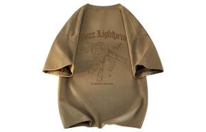 Футболки унисекс с круглым вырезом, узкий прямой крой Disney, коричневый