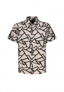 Рубашка KURZARM ALLOVER BEDRUCKT Sublevel, бежевый