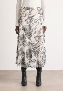 Юбка Marc Cain Pleated skirt, Smoke/Off-White