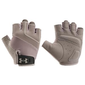 Фитнес-перчатки защитные устойчивые к истиранию с защитой ладони нескользящие дышащие для женщин и мужчин Under Armour, серый