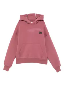 Толстовка с капюшоном и карманом-кенгуру с логотипом MSGM Kids, розовый