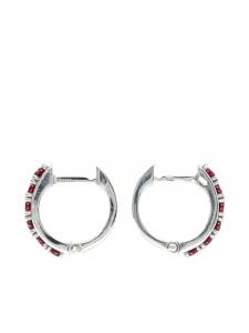 Украшенные серьги-кольца Emanuele Bicocchi, серебряный