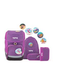 Ergobag Рюкзак 'Cubo Set 5tlg' в пастельно-фиолетовом цвете