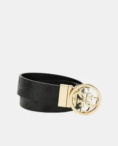 Женский пояс Не регулируемый с пряжкой 4G Guess, черный