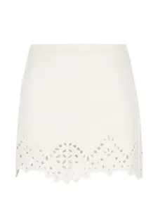 Мини-юбка с люверсами Isabel Marant, белый