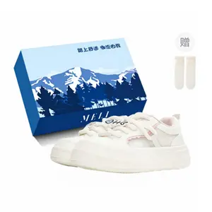 Fawn Miri Скользоустойчивые износостойкие дышащие лоу-топ скейтборд-кроссовки женские розовые эксклюзивная коробка в комплекте с носками, цвет Pink-Exclusive Shoe Box-Comes with Socks