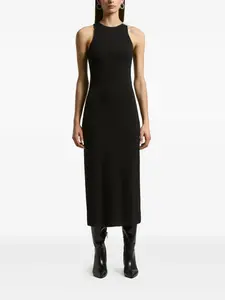 Платье без рукавов с отделкой Peserico, черный