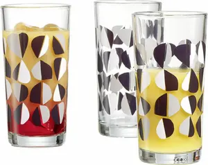 Стаканы для лонг-дринков Rock, набор из 3 предметов, стакан для лонг-дринков, стакан для воды, стакан для питья, 260 мл, 818024 Ritzenhoff & Breker