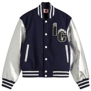 Куртка-Бомбер вишневого цвета Icecream, темно-синий & серебро