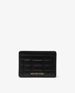 Женский держатель карт Jet Set из стеганой кожи Michael Michael Kors, черный