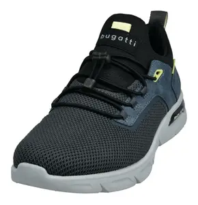 Слипоны bugatti, с лейблом, повседневная обувь, полуботинки, слипоны, серый