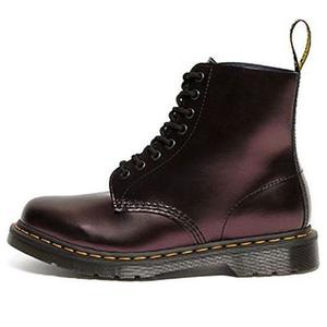Мужские ботинки Dr.Martens 1460 Pascal кожаные блестящие, бордовый металлик