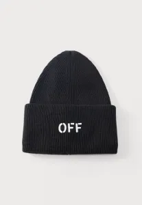 Шапка-Бини свободного кроя, нестандартная. Off-White, Black/White