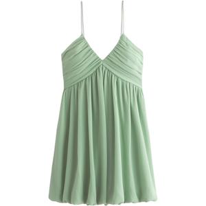 Женское платье-комбинация Abercrombie＆Fitch, зеленый