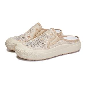 VAEL Женские тапочки с резиновой подошвой, устойчивой к истиранию и скольжению, с закрытым носком, цвет хаки, цвет Khaki