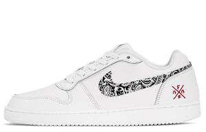 Nike Кроссовки для скейтбординга EBERNON Slip Resistant Abrasion Resistant низкие унисекс белый черный