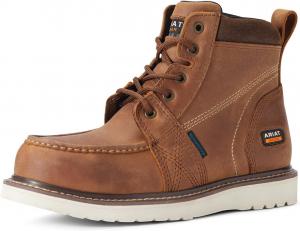 Женские ботинки ARIAT Rebar с клиновидным носком, водонепроницаемые, с композитным носком, Aged Honey