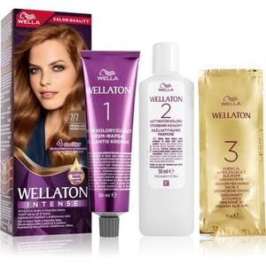 Wella Интенсивная стойкая краска для волос Wellaton с аргановым маслом - 7/7 темно-коричневый