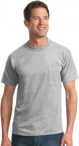 Футболка Jerzees мужская с нагрудным карманом