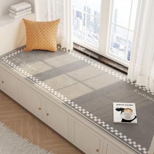 Budis Ковер 60х200 см из искусственной шерсти, толстый, с коротким ворсом, для балкона или спальни, с рисунком в горошек