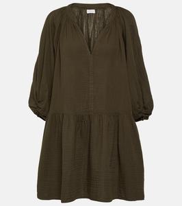 Мини-платье nica из хлопкового газа Velvet, зеленый