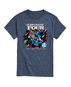 Мужская футболка The Fantastic Four First Steps Group AIRWAVES, Blue