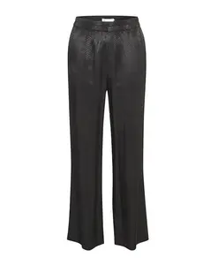 Брюки прямого кроя с эластичным поясом, метеорит Karen By Simonsen, черный