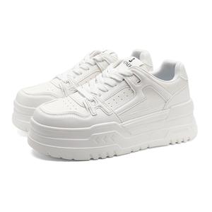 Износостойкие, легкие, дышащие и нескользящие. Низкие женские кроссовки для скейтбординга FOXER, White