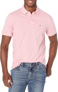Мужской воротник-поло Tommy Hilfiger S/S, размер M, эластичный, размер Sf, Pleasant Pink