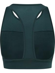 Спортивный бюстгальтер Norma Sports Bra зеленого цвета Hummel